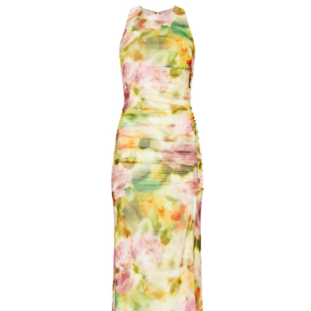 Black halo Floral Multicolor Maxi Dress